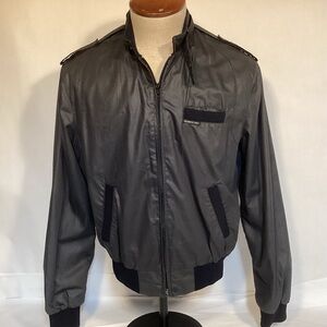 Vintage 90s Members Only Racer Jacket Black mens size 44